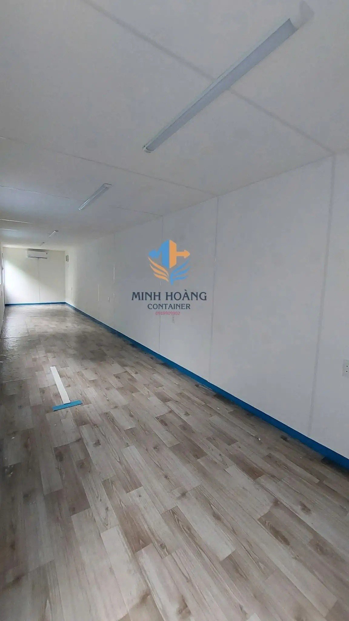 Container Văn Phòng 40 Feet Xanh Dương Dạng Ống